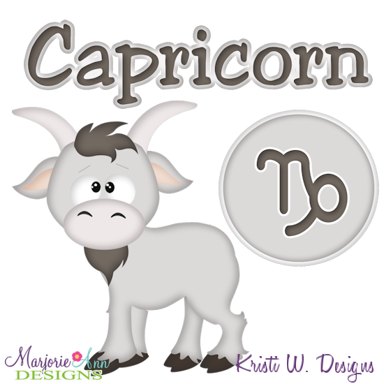Zodiac Friends~Capricorn SVG Cutting Files + Clipart - Click Image to Close